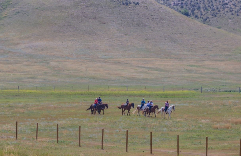 Horseback riding in Wyoming